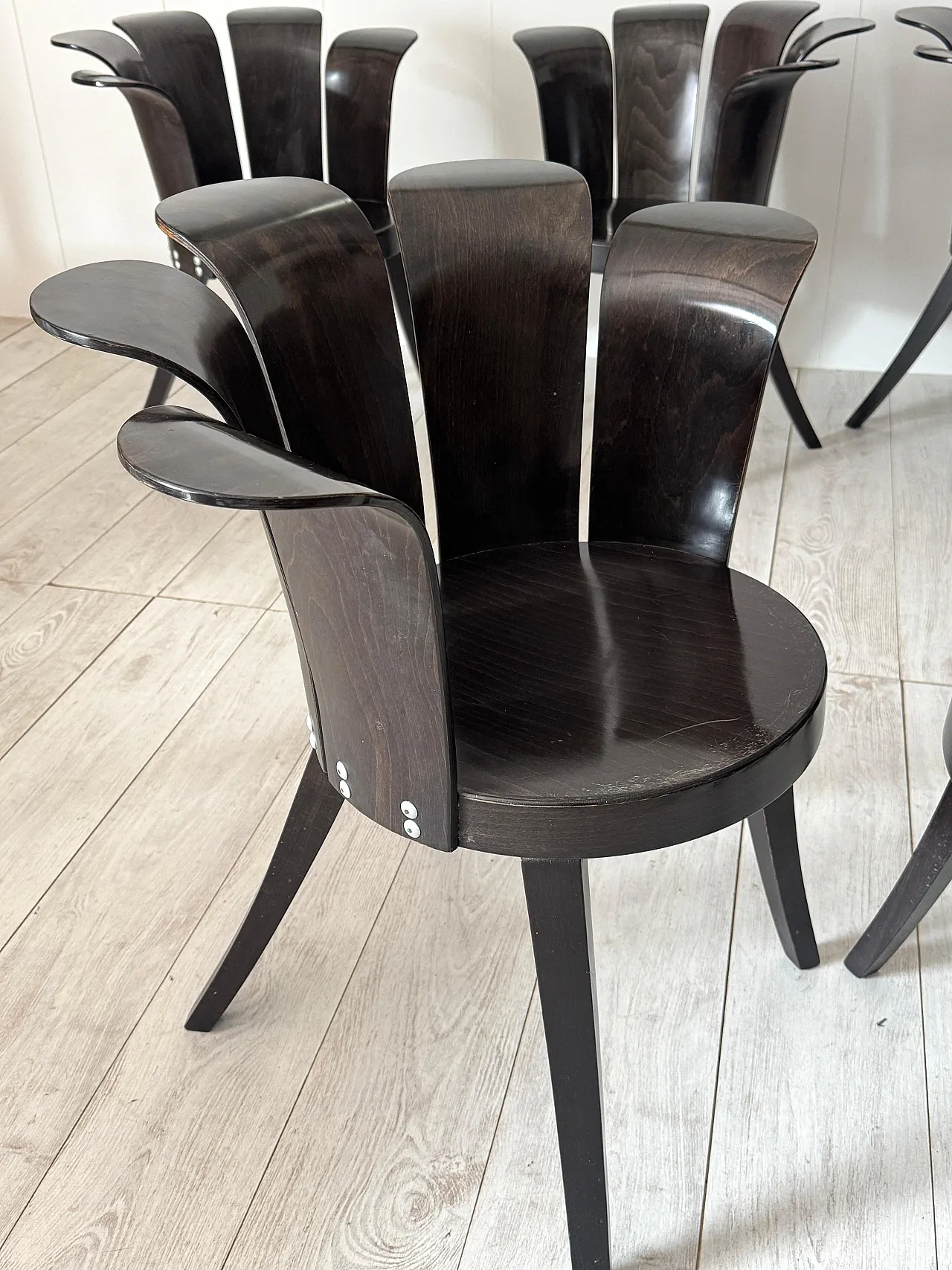 6 Flower chairs by Miro Harold, 1980s 7