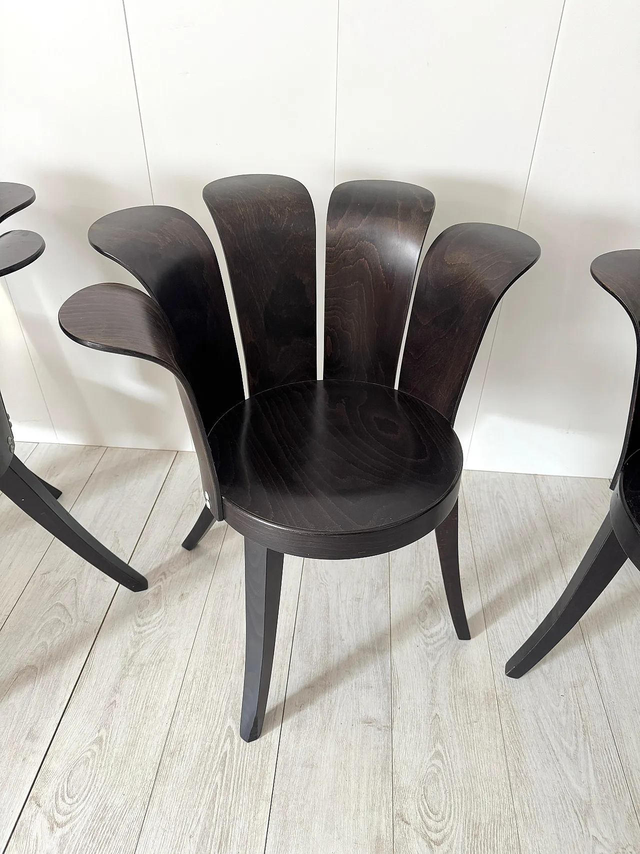 6 Flower chairs by Miro Harold, 1980s 11