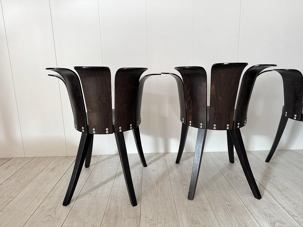 6 Flower chairs by Miro Harold, 1980s 14