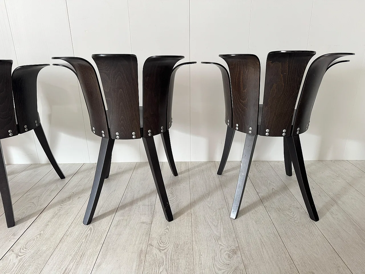 6 Flower chairs by Miro Harold, 1980s 15