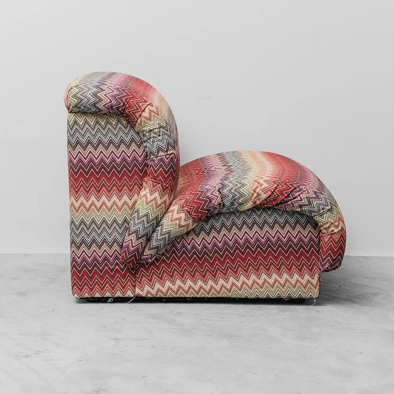 Doimo armchair with Missoni pattern, 70s 7