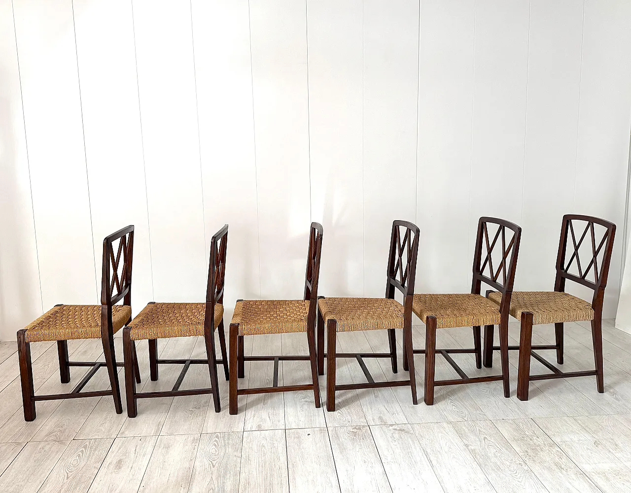 6 Chairs in the style of Paolo Buffa, 1950s 15