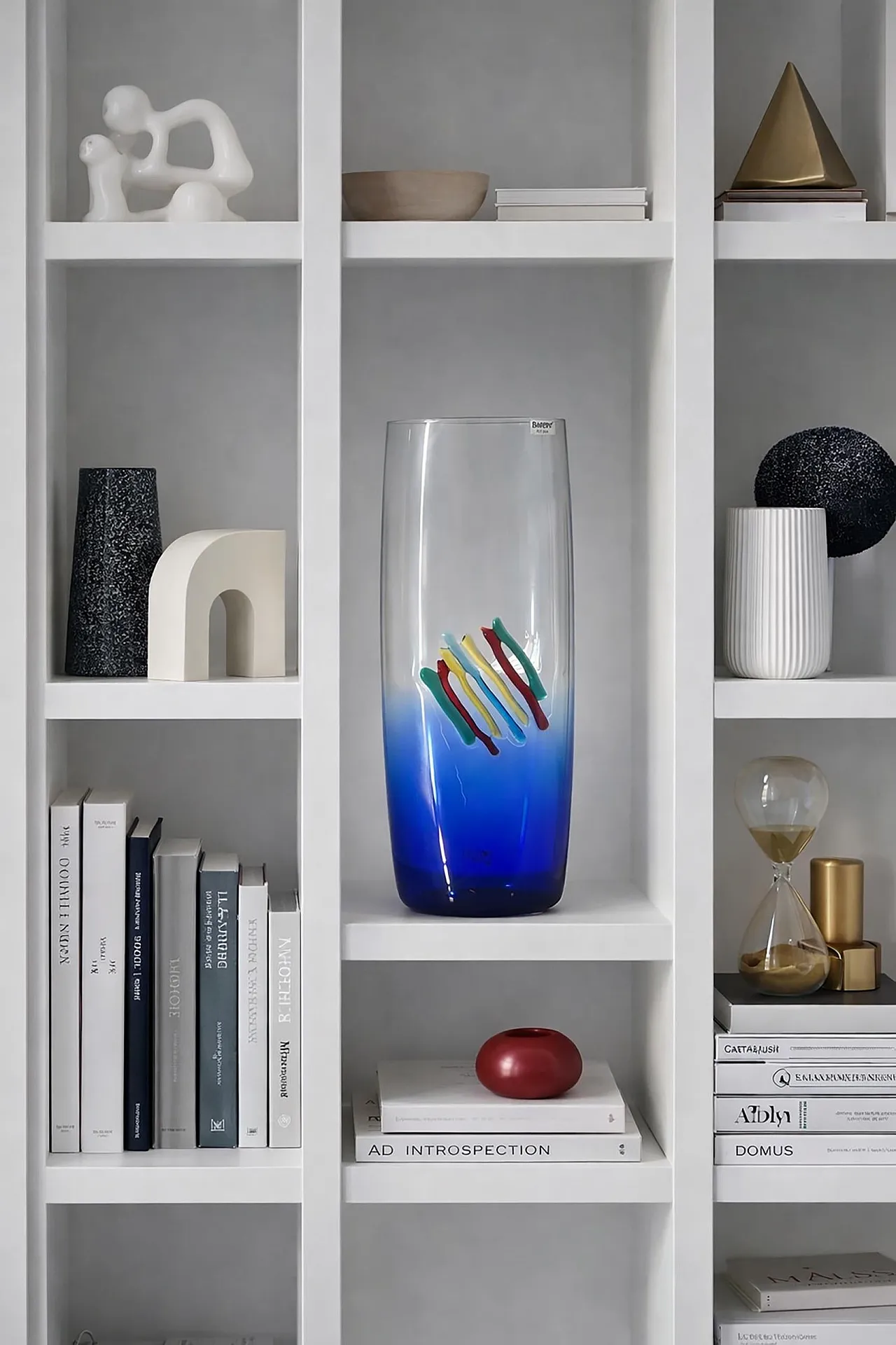Blue Murano vase by Alfredo Barbini, late 20th century 8