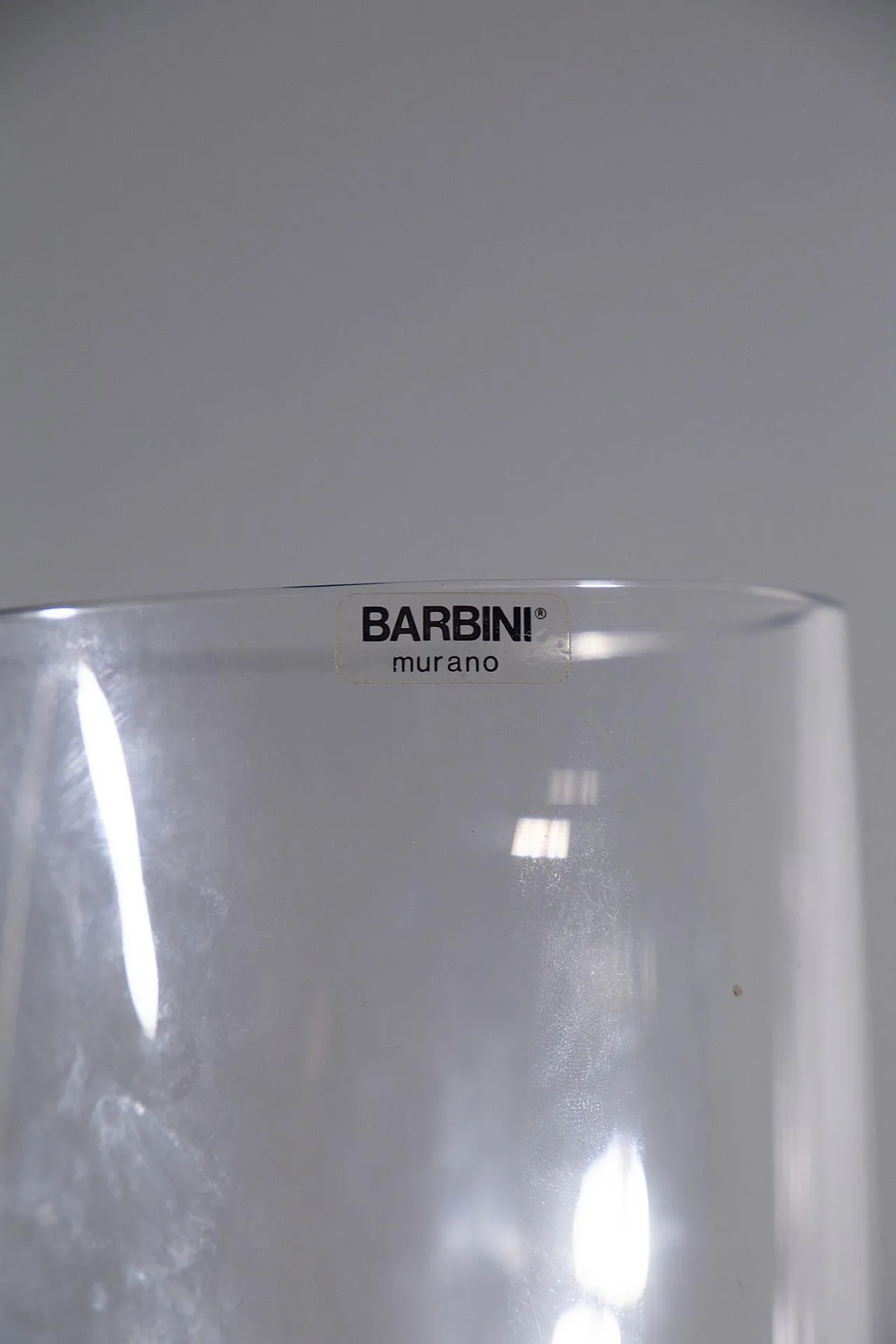 Blue Murano vase by Alfredo Barbini, late 20th century 9