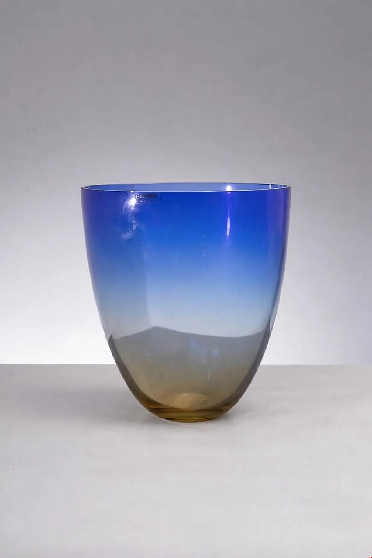 Large blue Murano vase by Alfredo Barbini, late 20th century 2