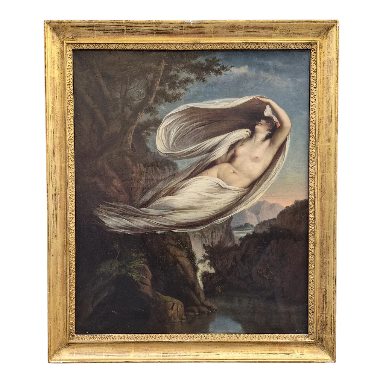 Eco e Narciso - Dipinto a olio su tela di Guy Head, Regno Unito 1