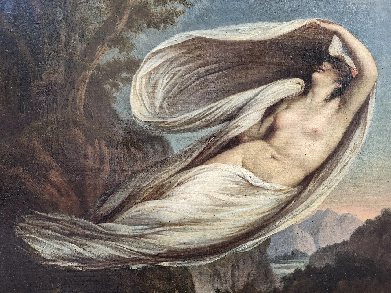 Eco e Narciso - Dipinto a olio su tela di Guy Head, Regno Unito 3