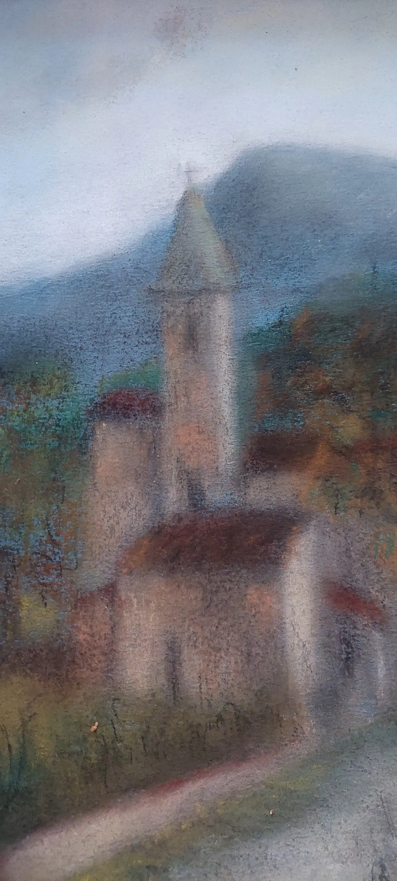 Landscape by Bartalini, pastel on paper with frame, 20th century 7