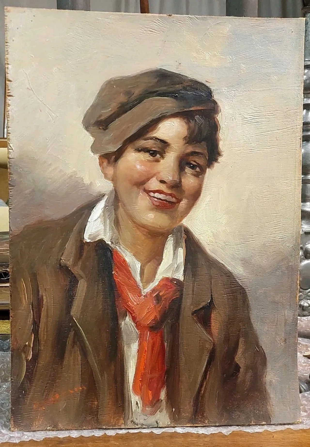 Athos Renzi Brioschi, oil on panel, 20th century 1