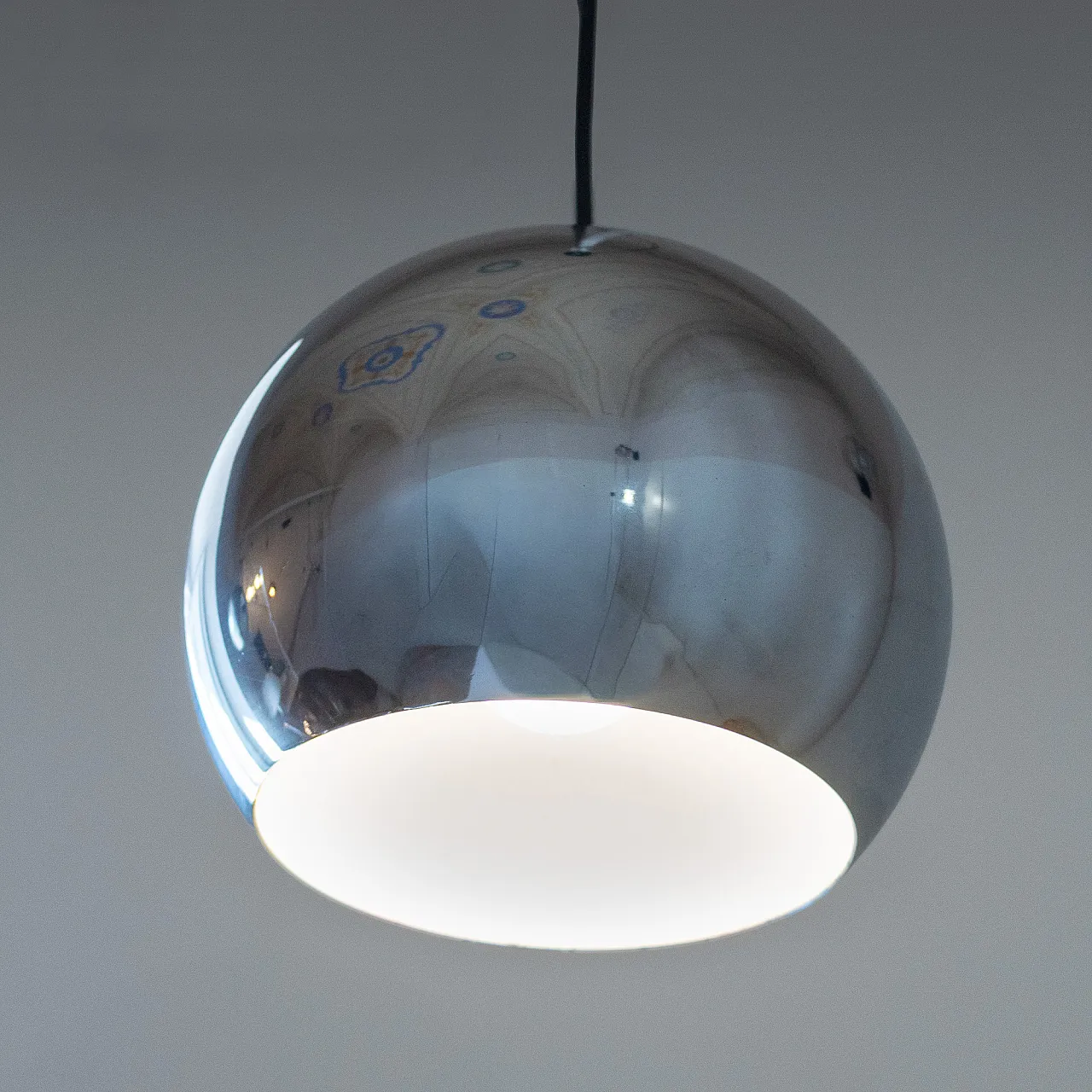 Pair of "Eyeball" pendant lamps by Goffredo Reggiani, 70s 5