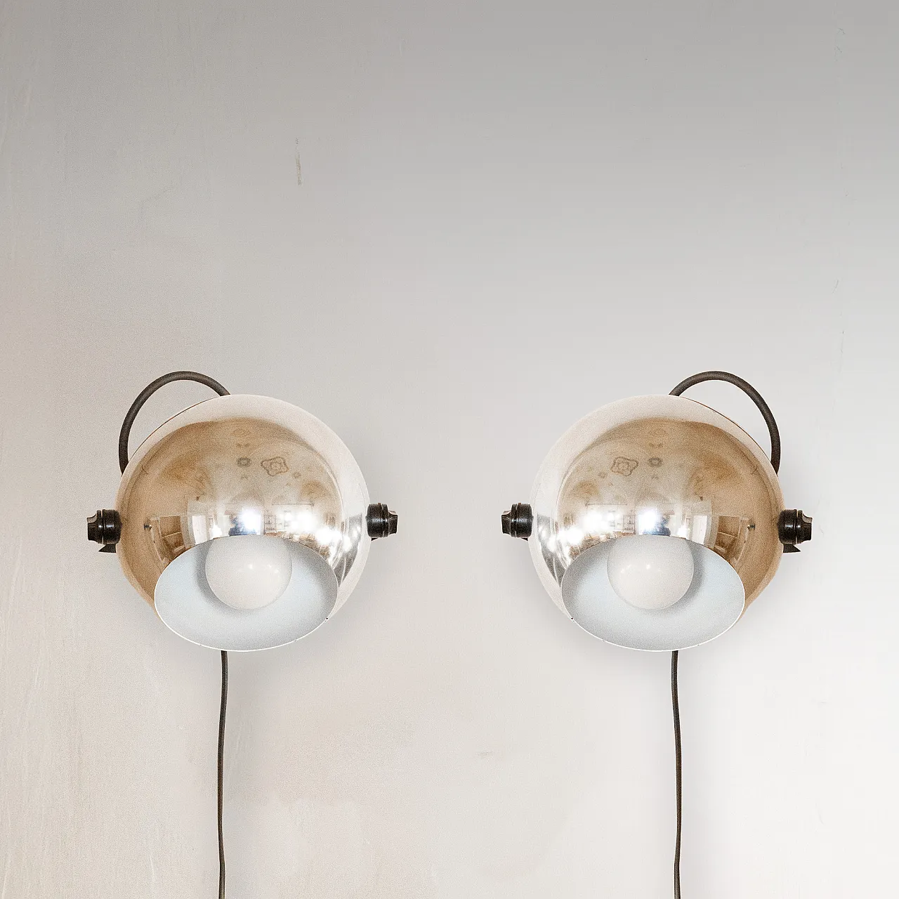 Pair of Industrial Appliques Alta Lite by Targetti, 70s 1