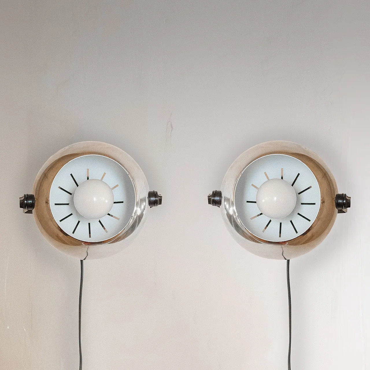 Pair of Industrial Appliques Alta Lite by Targetti, 70s 7