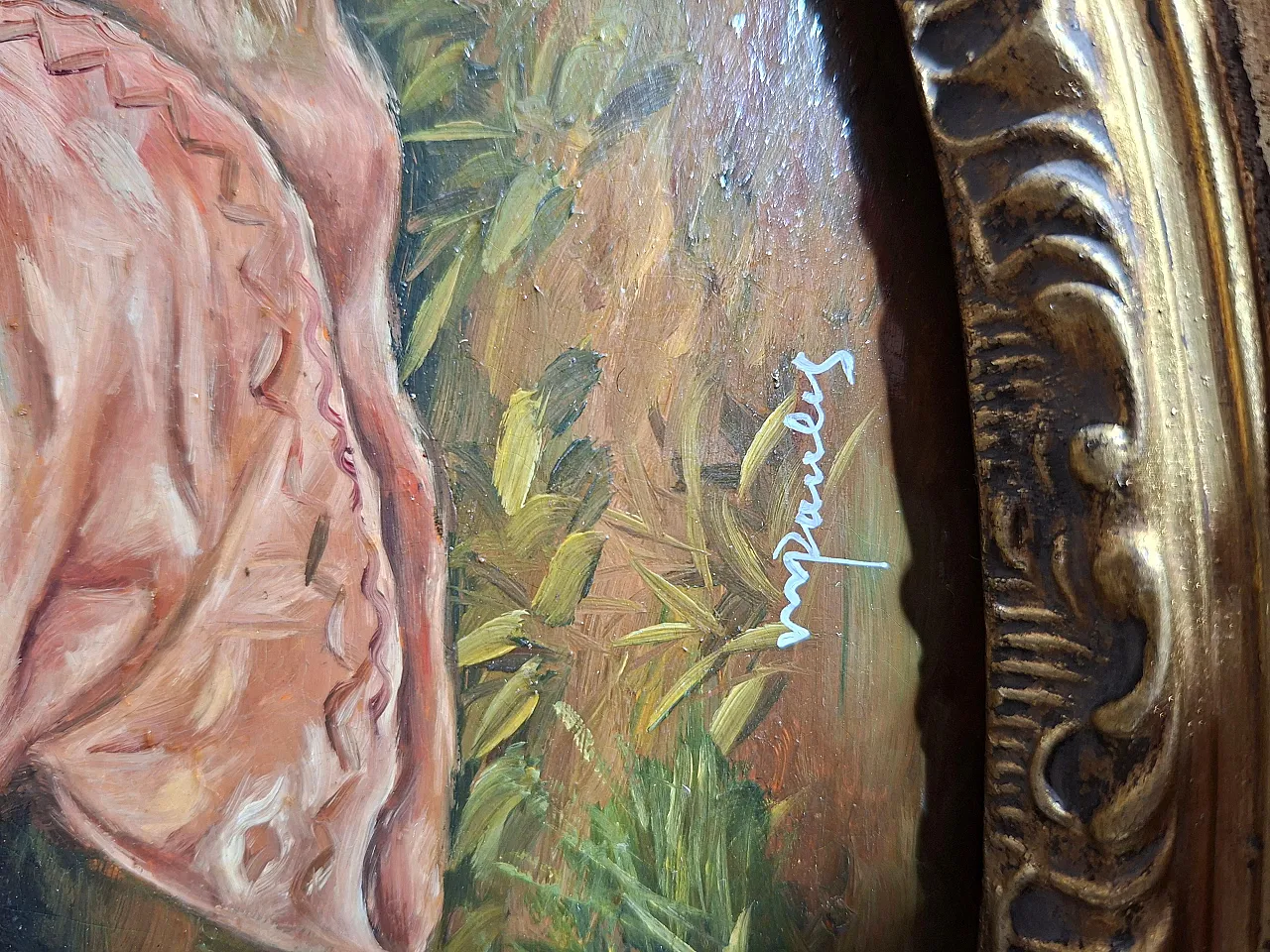 Eighteenth-Century Galant Scenes, oil on canvas, mid-20th century 2