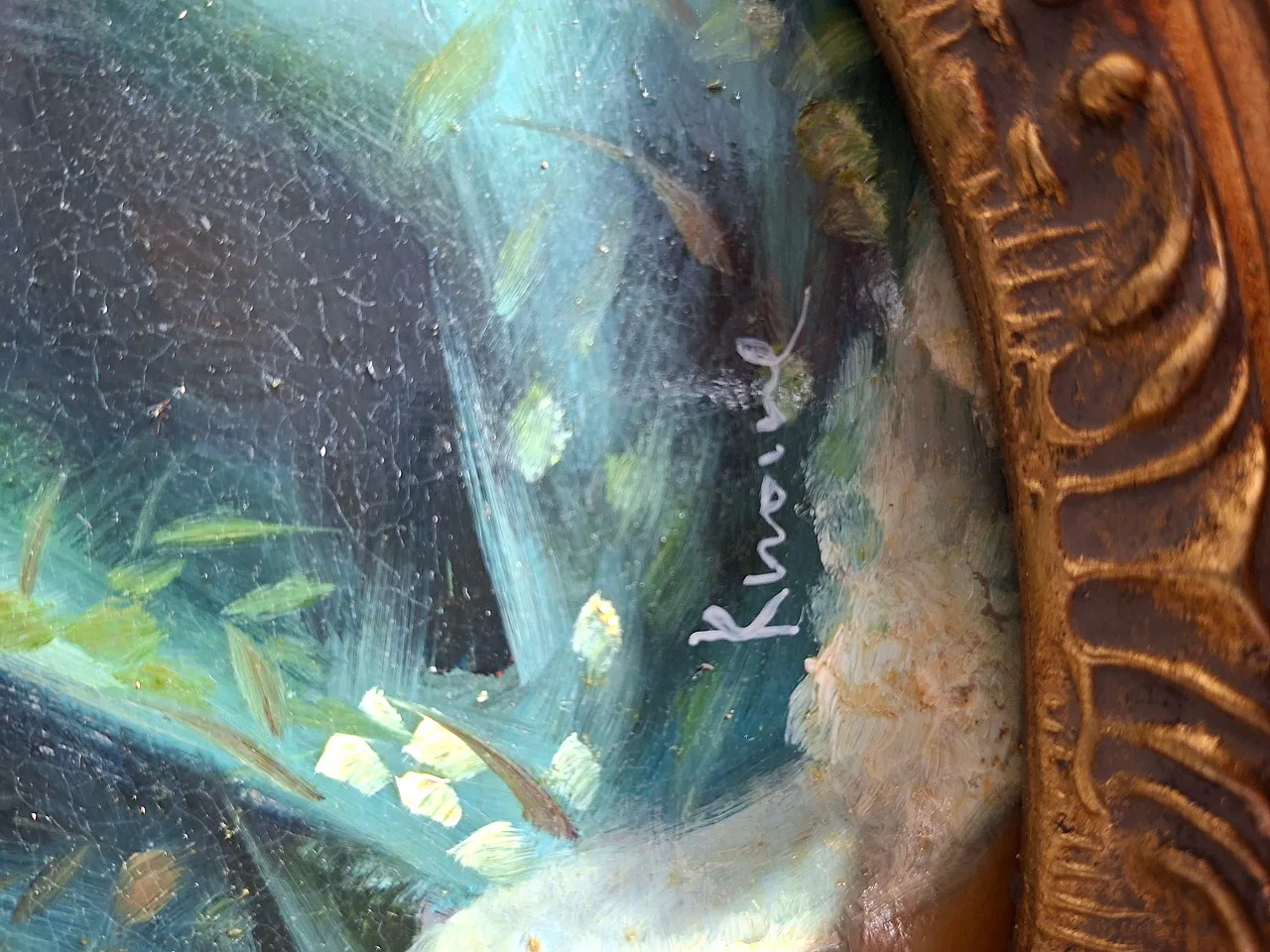 Eighteenth-Century Galant Scenes, oil on canvas, mid-20th century 3