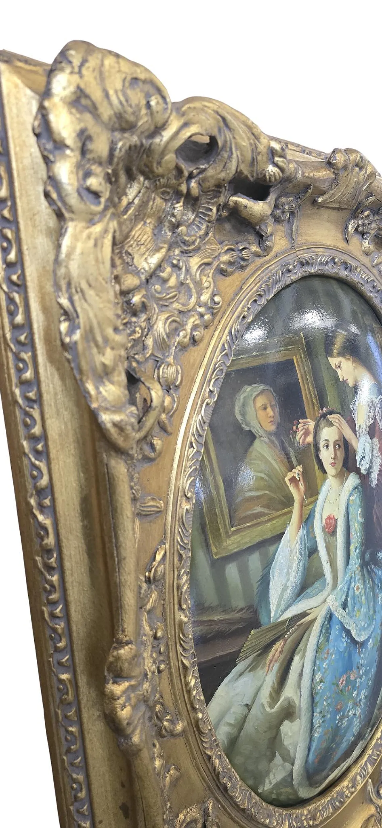 Eighteenth-Century Galant Scenes, oil on canvas, mid-20th century 13