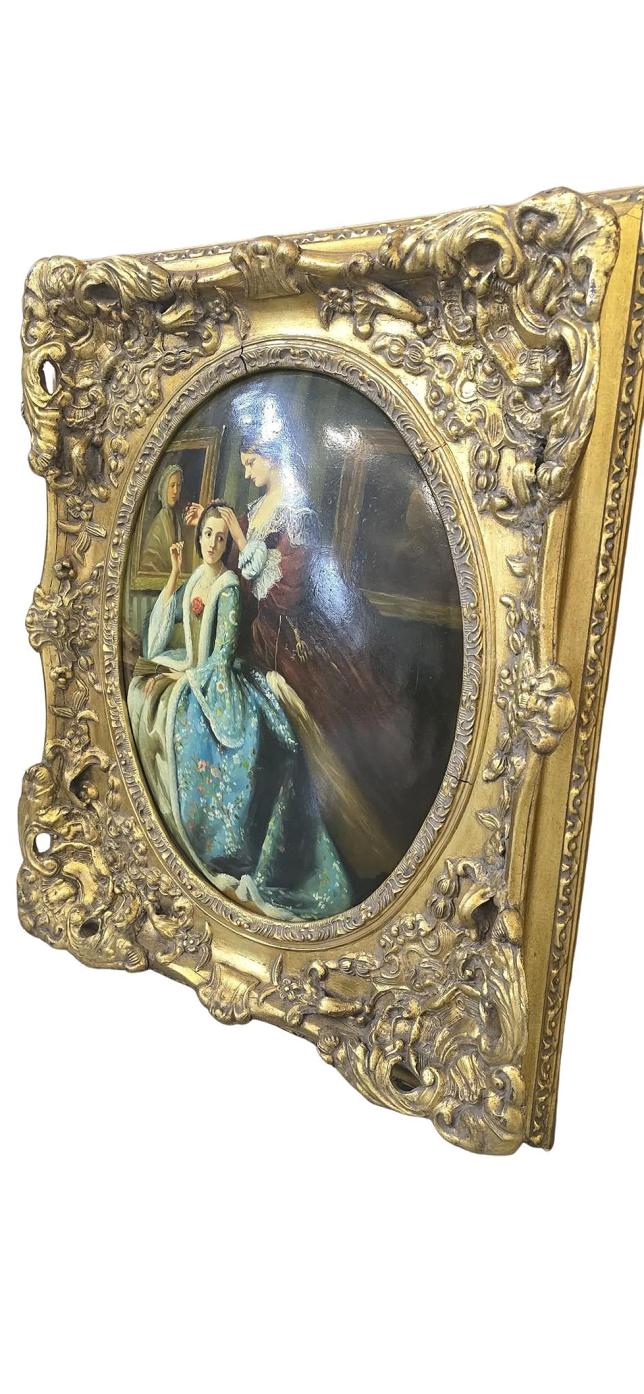 Eighteenth-Century Galant Scenes, oil on canvas, mid-20th century 16