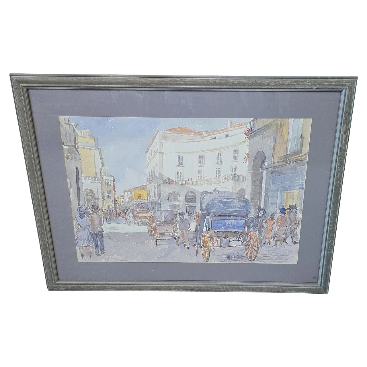 Historical View of Caserta/Naples by Alfredo Beatrice, 1990s 1