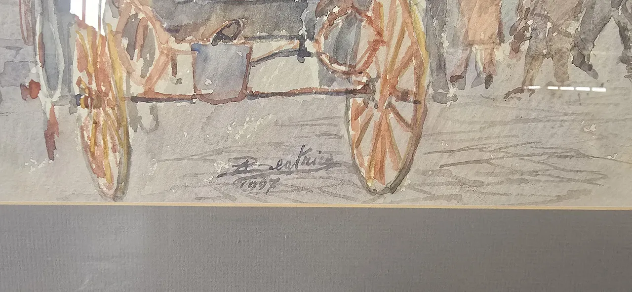 Historical View of Caserta/Naples by Alfredo Beatrice, 1990s 5