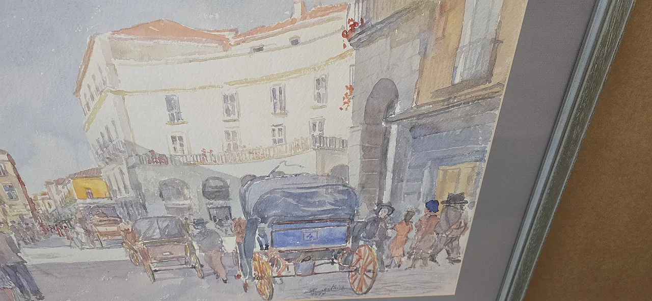 Historical View of Caserta/Naples by Alfredo Beatrice, 1990s 8