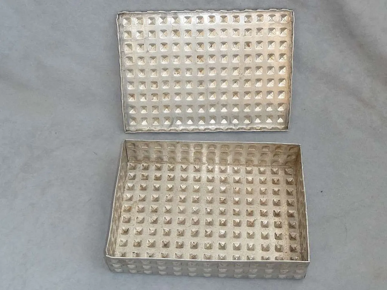Art Nouveau Aluminium Bonbon Box, Josef Hoffmann Design, 1910s 2