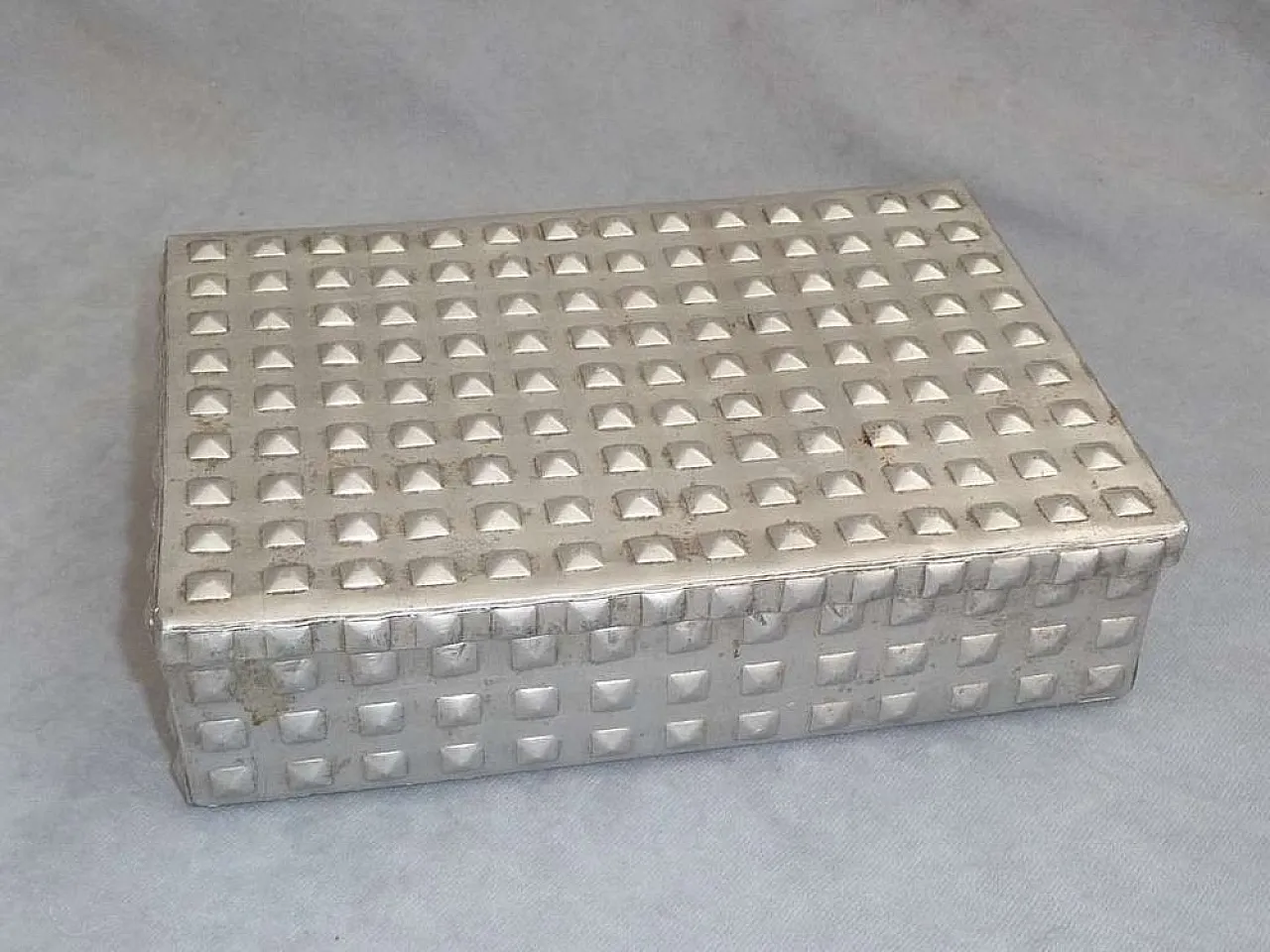 Art Nouveau Aluminium Bonbon Box, Josef Hoffmann Design, 1910s 8
