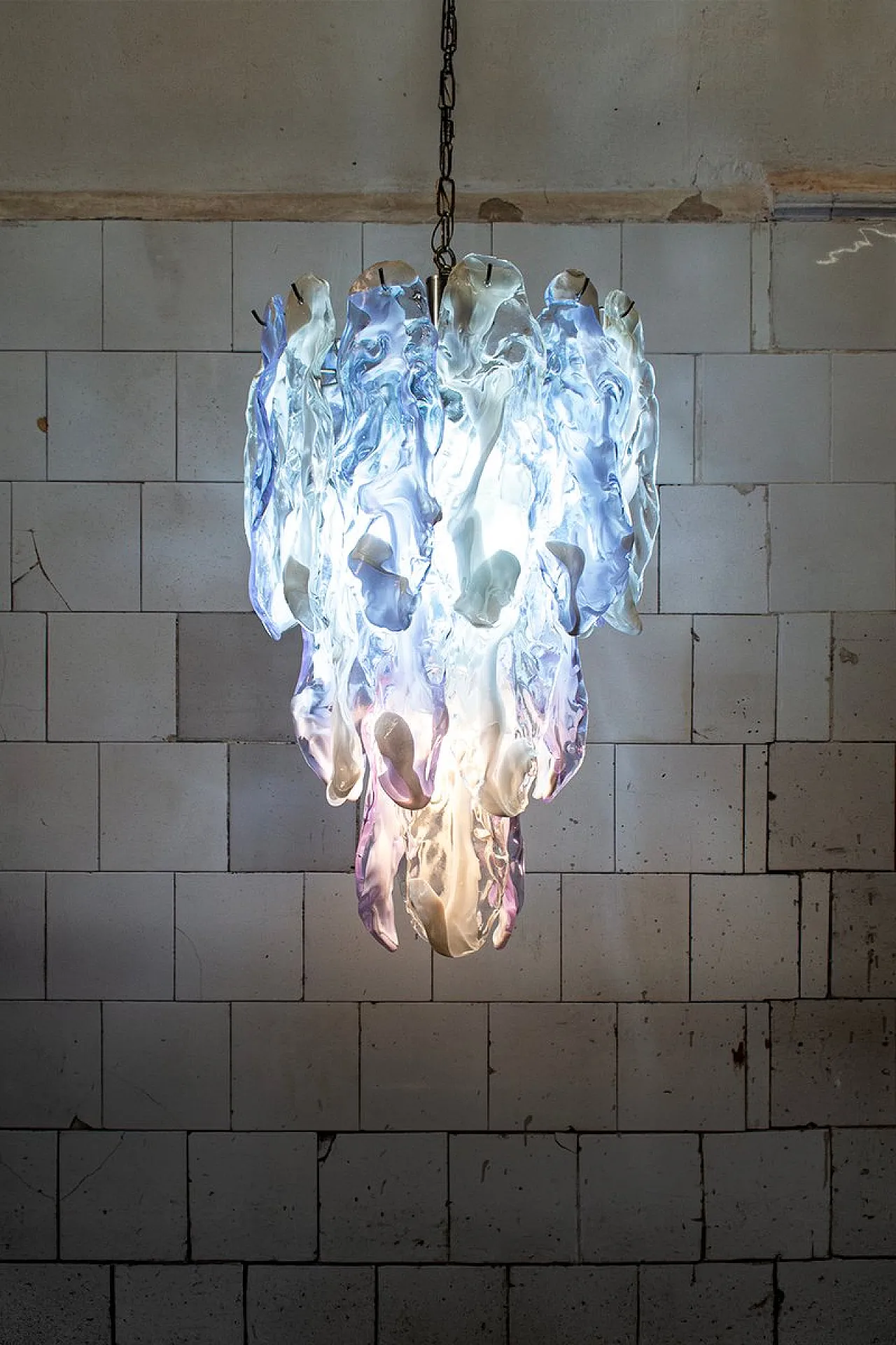 Murano glass pendantlamp by Mazzega, 1970s 2