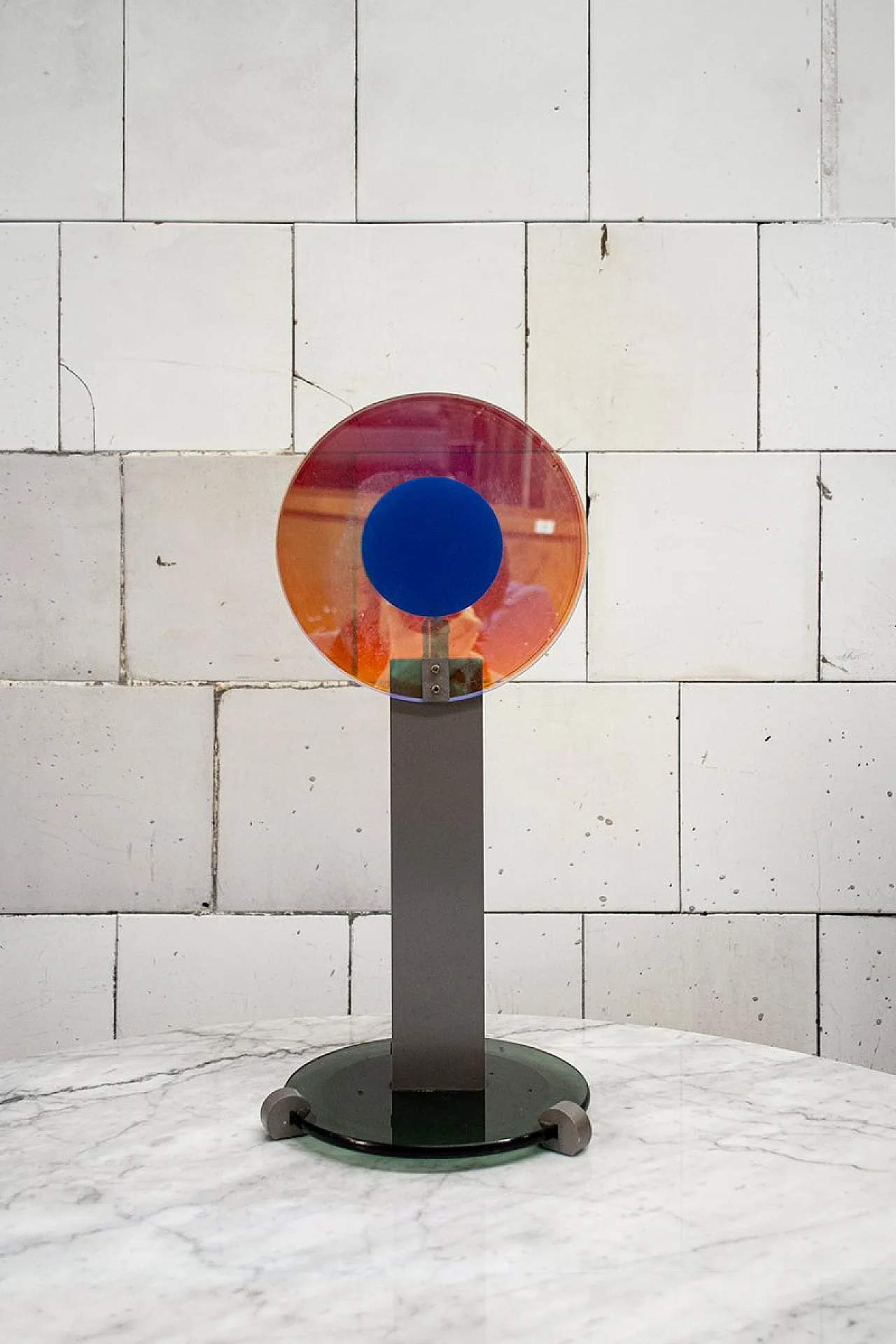 Table lamp by Targetti Sankey with steel structure, 1980s 1