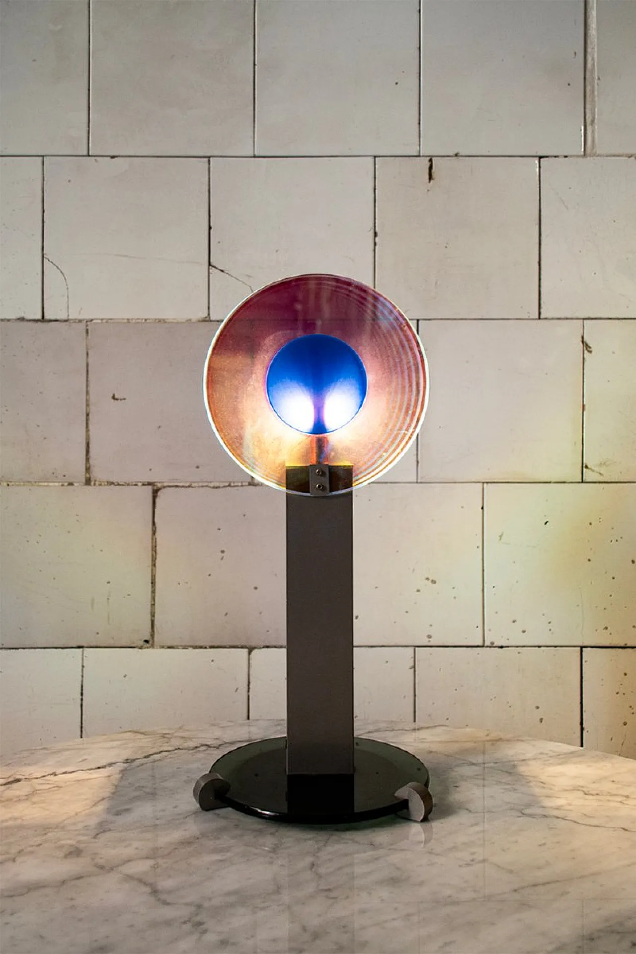 Table lamp by Targetti Sankey with steel structure, 1980s 2