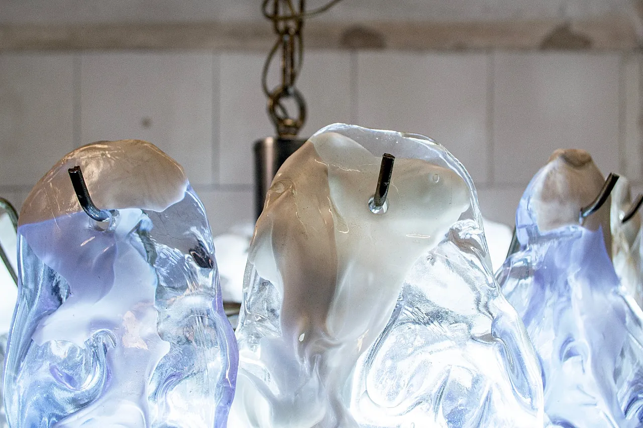 Murano glass pendantlamp by Mazzega, 1970s 4