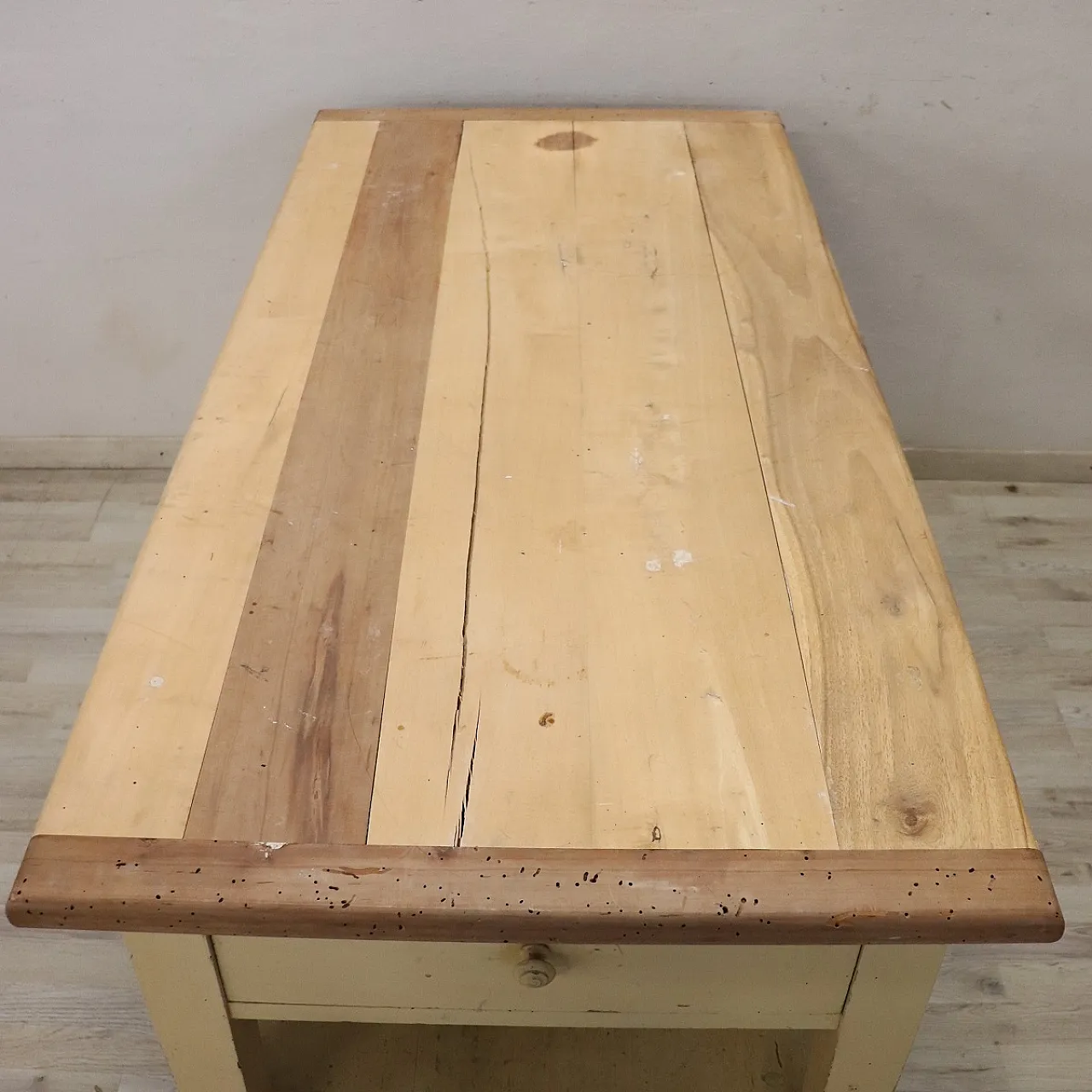 Kitchen or work table, lacquered wood, late 19th century 6