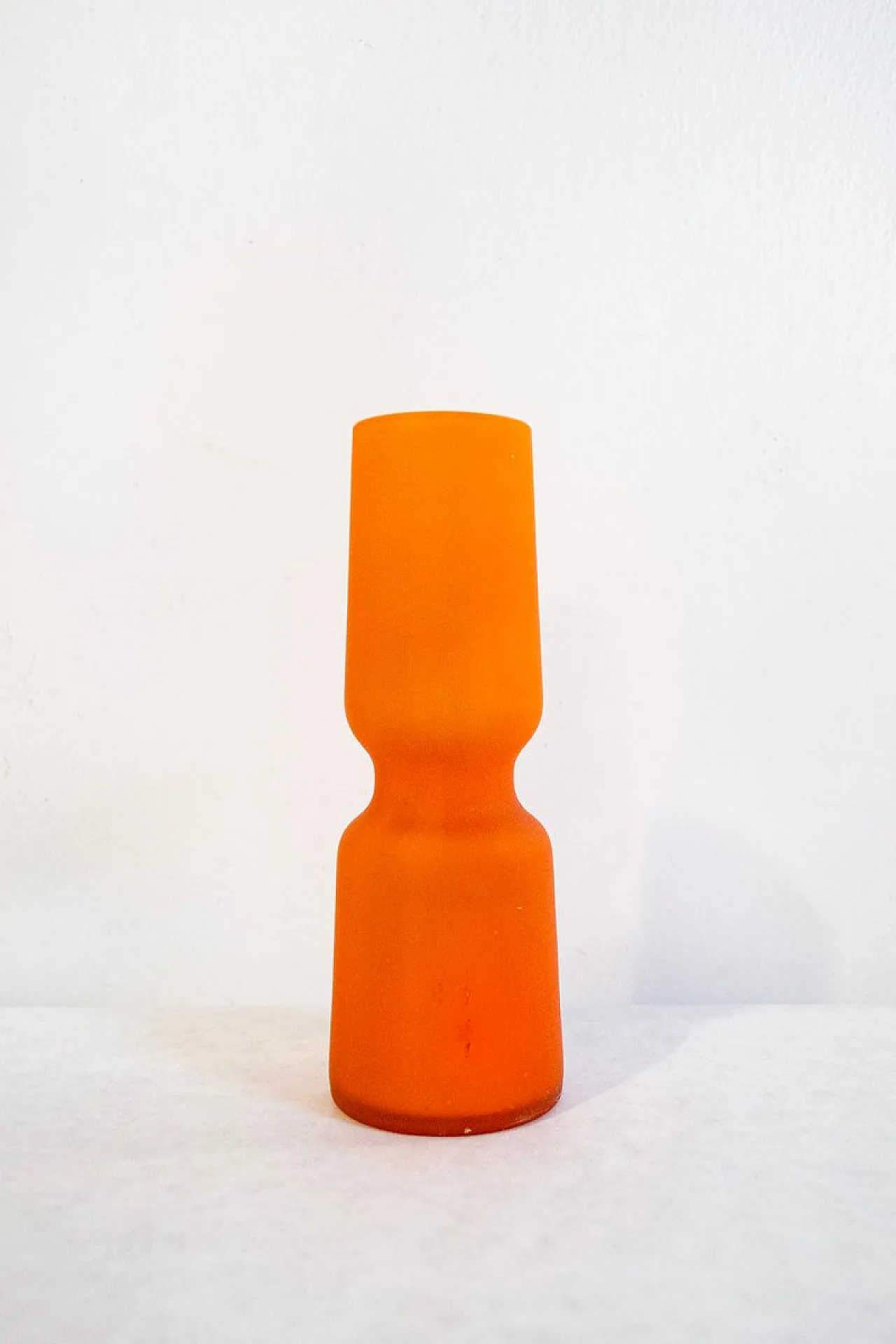 Vaso in vetro di Murano arancione di Carlo Moretti, anni '60 1