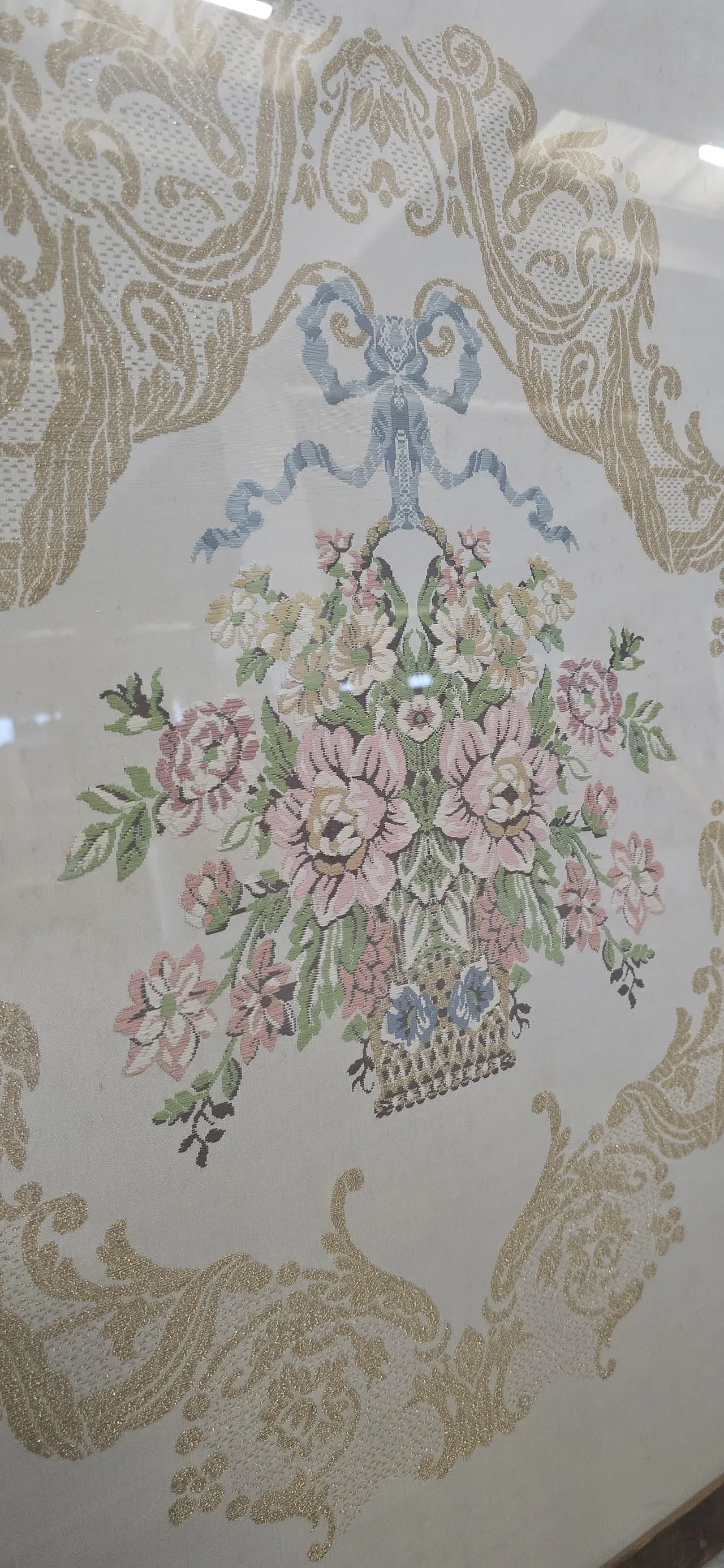 Pair of handcrafted embroidery paintings, 1970s 5