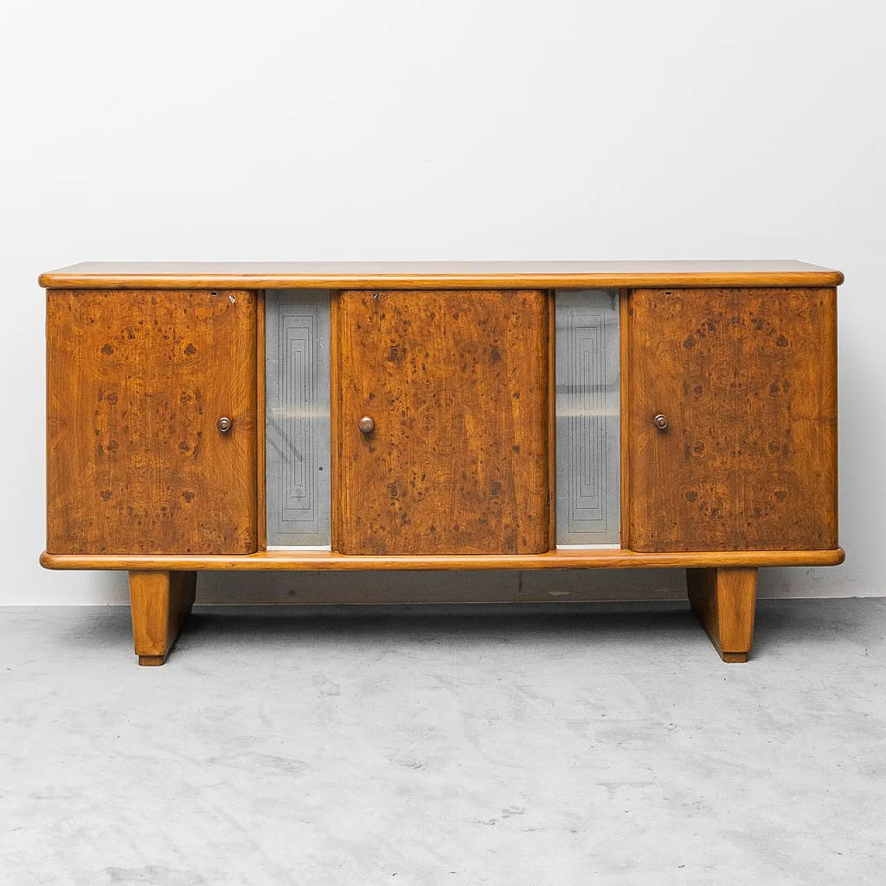 Wooden sideboard cabinet, 1940s 3