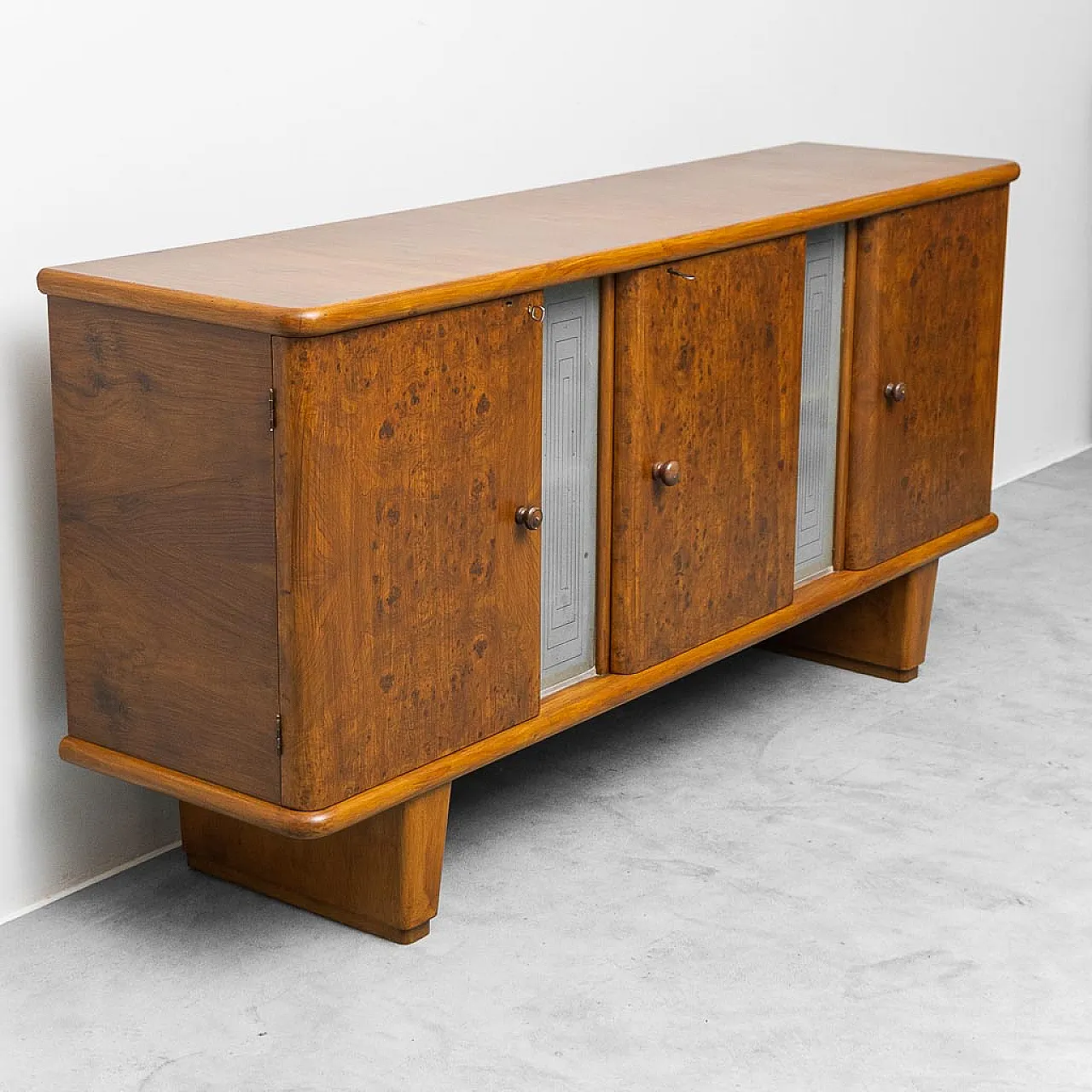 Wooden sideboard cabinet, 1940s 8