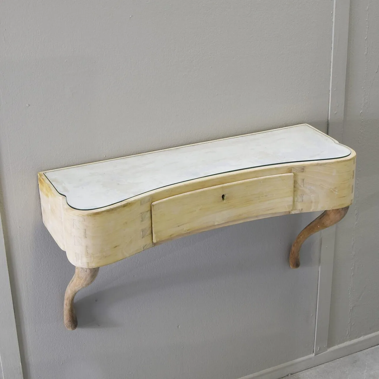 Kidney-shaped console table by Paolo Buffa, 1950s 3