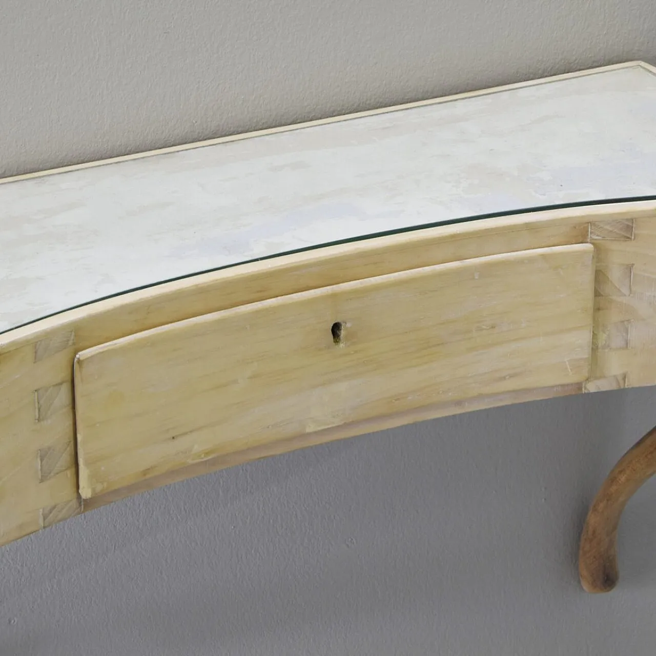 Kidney-shaped console table by Paolo Buffa, 1950s 4