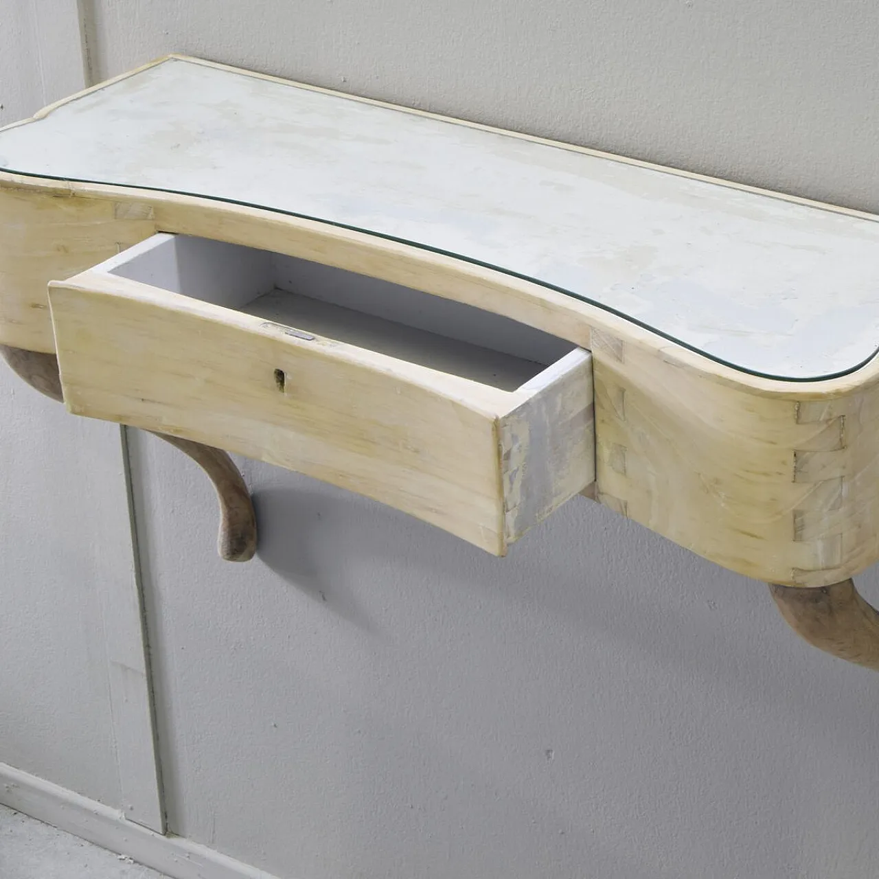 Kidney-shaped console table by Paolo Buffa, 1950s 8