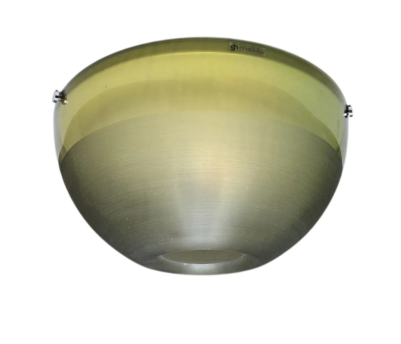 Lampada da soffitto moderna emisferica di Guzzini, anni '70 1