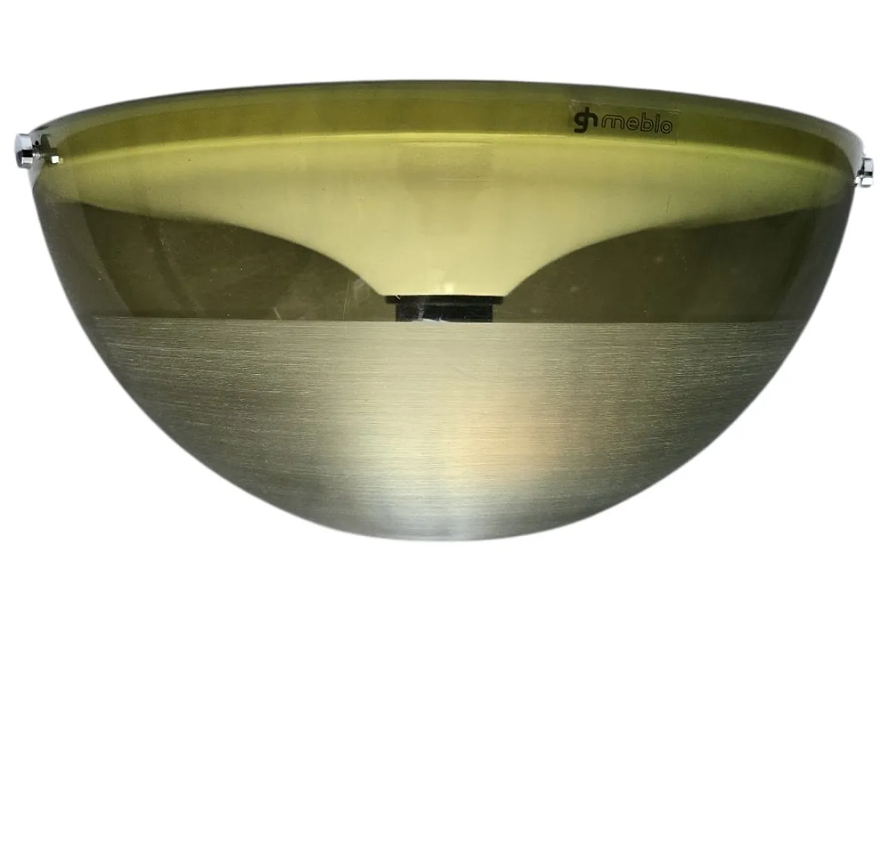 Lampada da soffitto moderna emisferica di Guzzini, anni '70 5