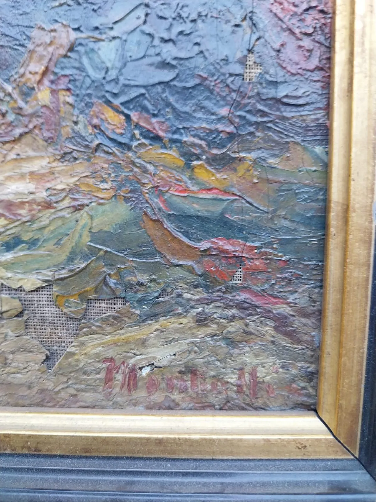 Three Elegant Ladies in a Park by Adolphe Montice, '800 3