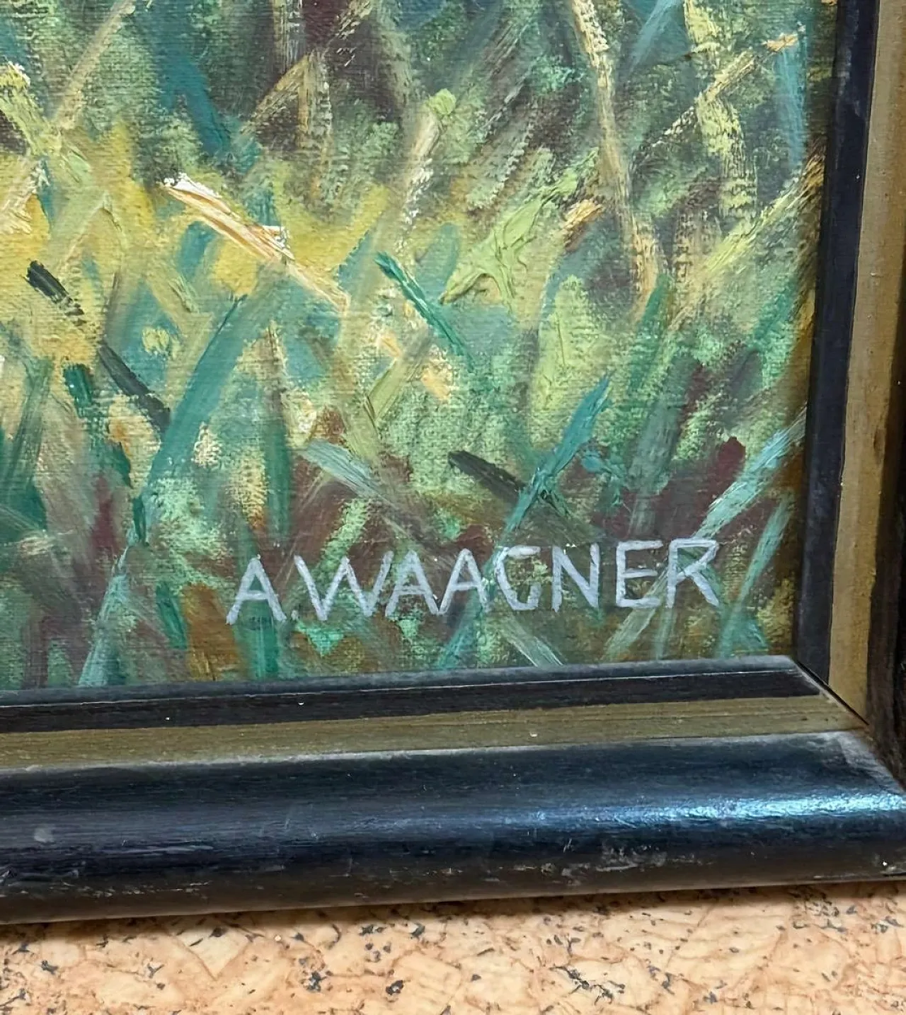 Due esploratori in un prato alpino di Alfred Waagner, primo '900 7