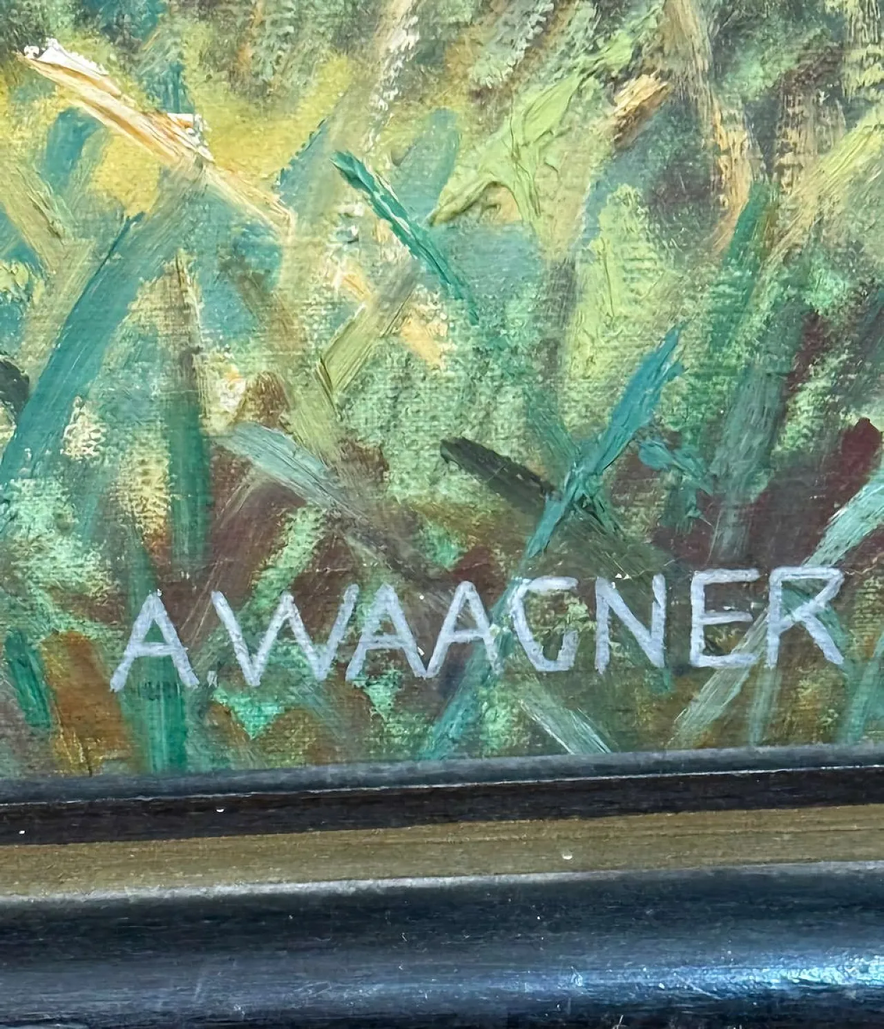 Due esploratori in un prato alpino di Alfred Waagner, primo '900 8