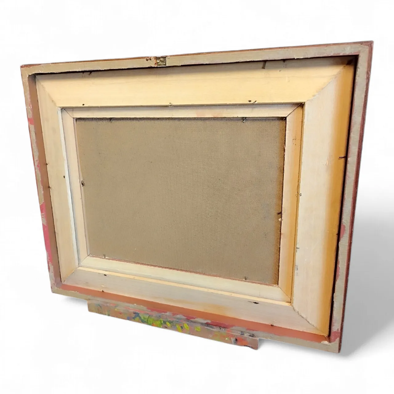 Quadro olio su tela di Mino Argento, metà '900 2