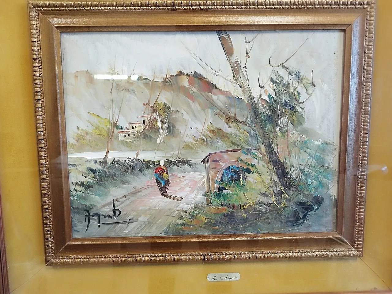 Quadro olio su tela di Mino Argento, metà '900 15