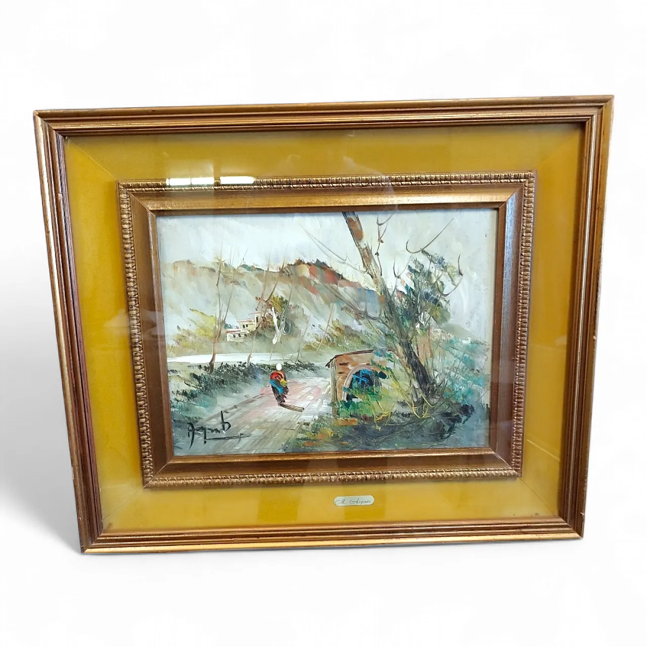 Quadro olio su tela di Mino Argento, metà '900 17