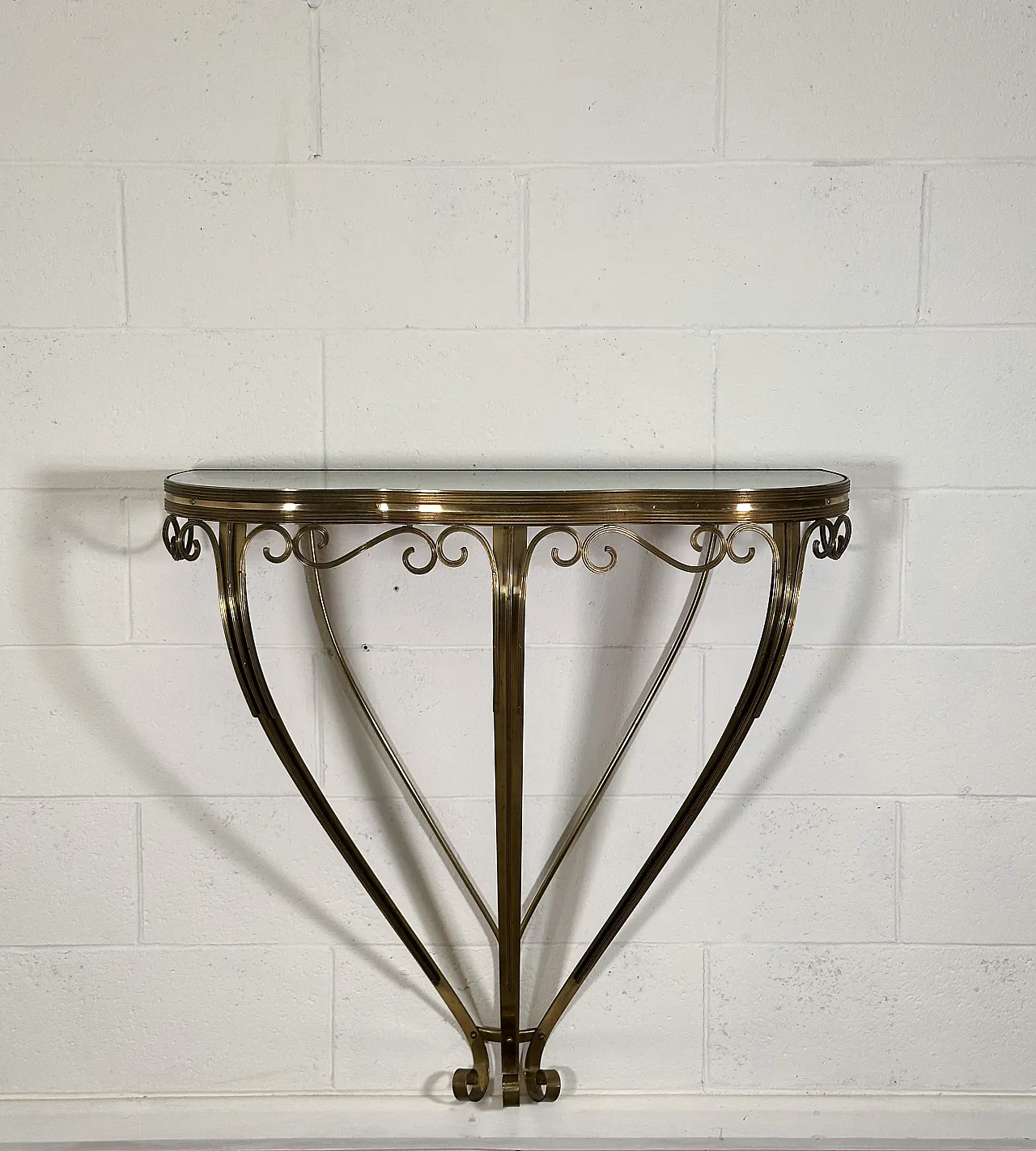 1960s brass console 1
