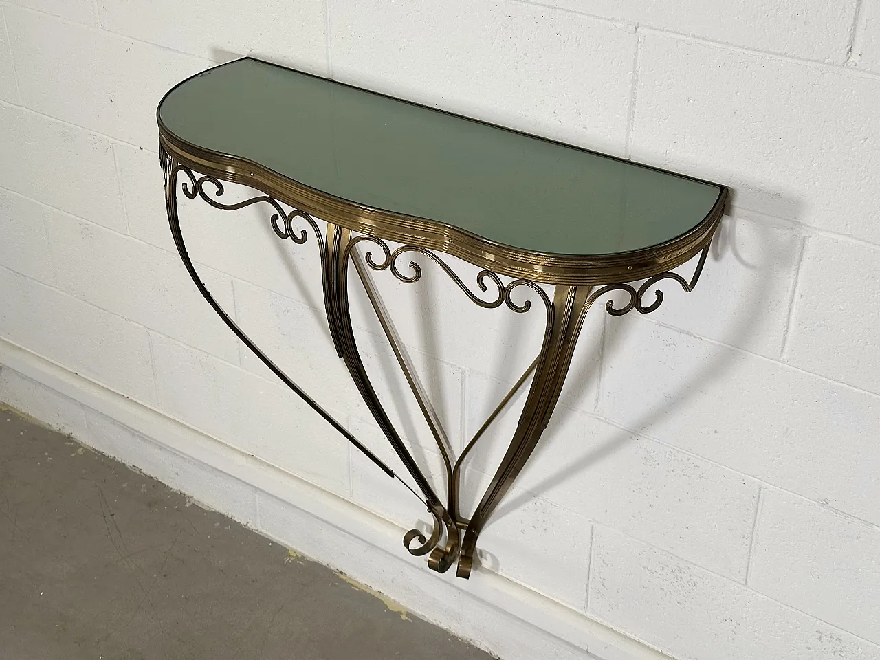 1960s brass console 9