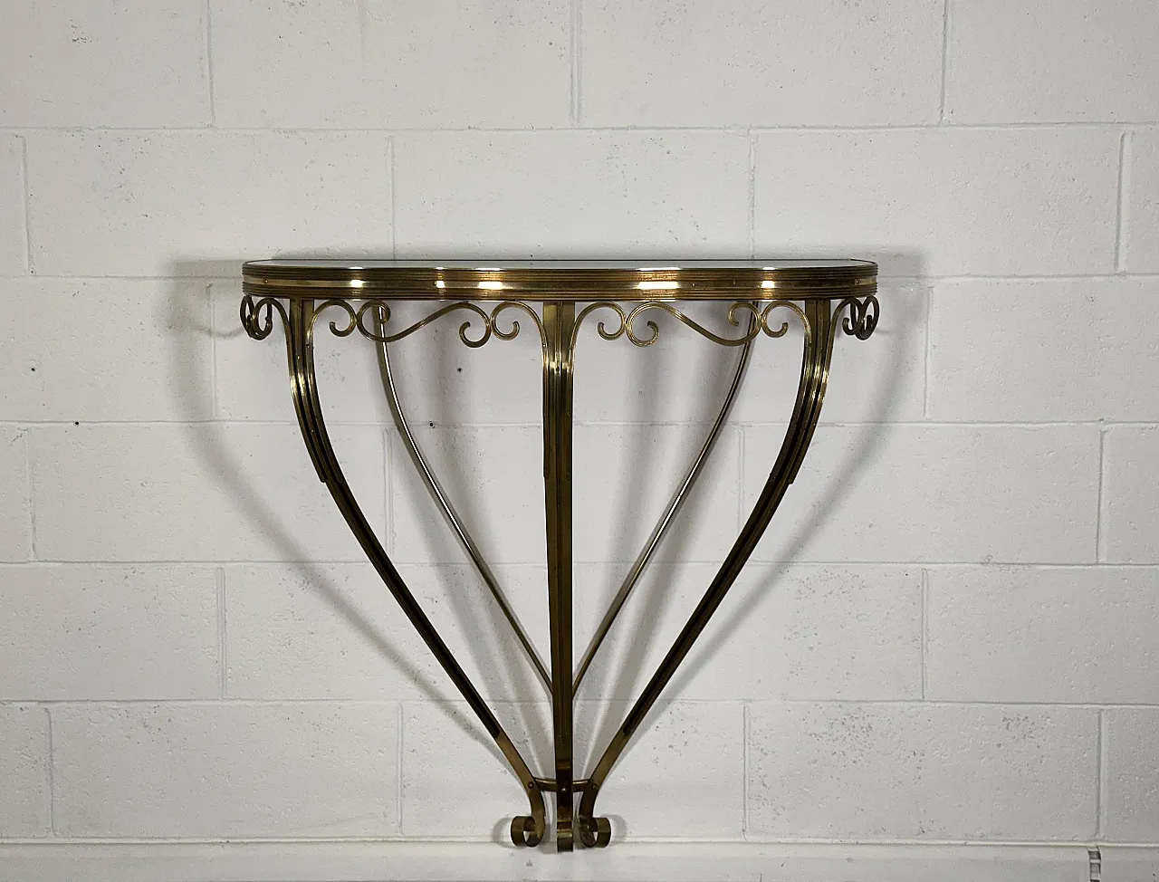 1960s brass console 10