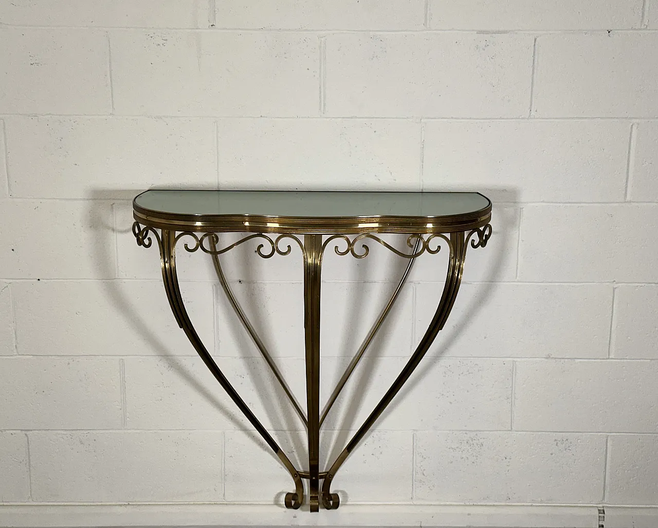 1960s brass console 11
