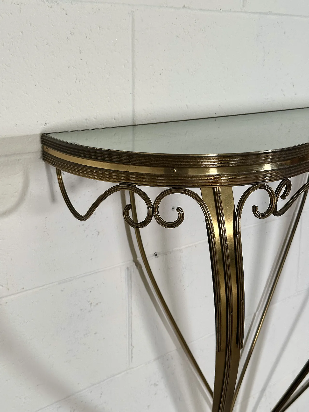 1960s brass console 12